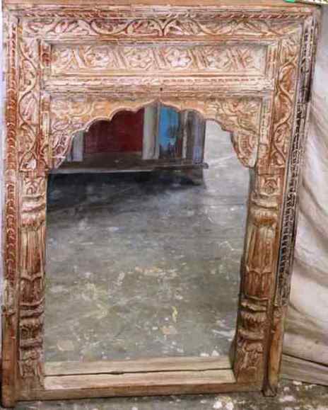 Carved Wood Mirror India Items Furniture Crafts