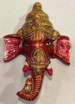 Màscara Ganesh de metall esmaltat