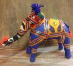 Elephant textile figure 14cm