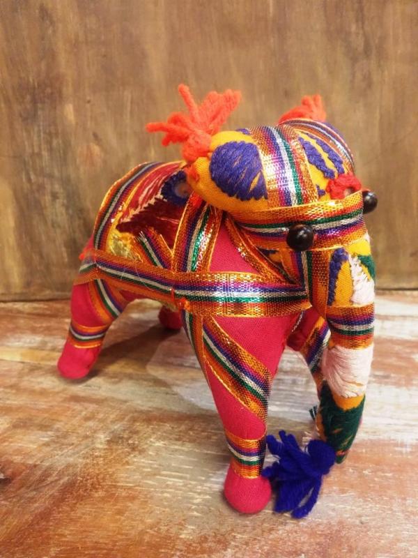 Elephant textile figure 10cm