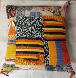 Kantha cushion cover