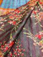 Silk kantha shawl