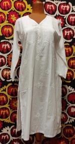 Hand embroidered cotton tunic