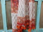 Silk and cotton dupata